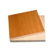 Prelaminated particle board