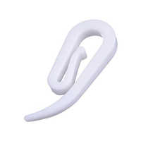 Plastic curtain hooks