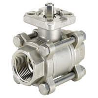 Three piece ball valve