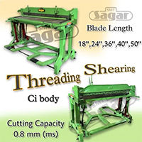 Treadle shearing machine