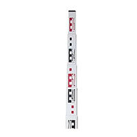 Telescopic leveling staff