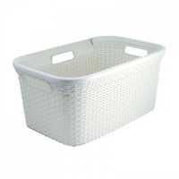 Plastic laundry basket