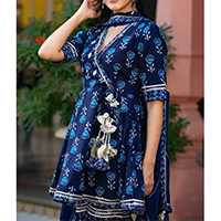 Angrakha style kurti