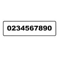 Serial number stickers
