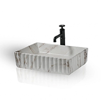 Marble vessel sink