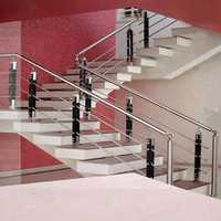 Stainless steel staircase