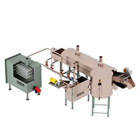 Automatic snacks frying machine