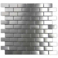 Stainless steel mosaic tiles