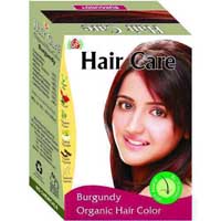 Burgundy henna hair color