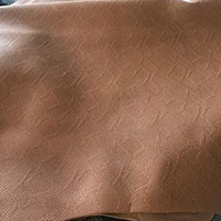 Goat finished leather