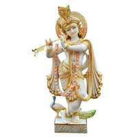 Marble krishna statue