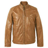 Leather biker jacket