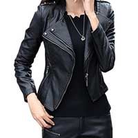 Faux leather jacket