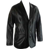 Mens leather blazer