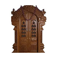 Wooden pooja room door