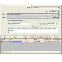Cheque printing software
