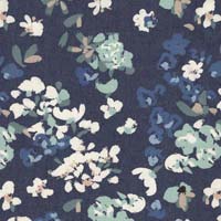 Printed denim fabric