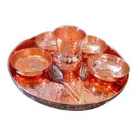 Copper dinner plate