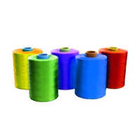 Polyester textured threads