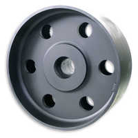 Flat belt pulley