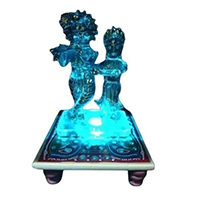 Glass god statue