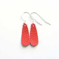 Leather earrings