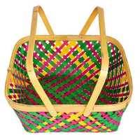 Green Bamboo Basket