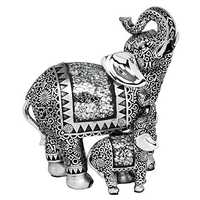 Silver elephant statue