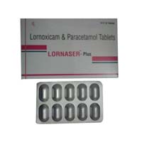 Lornoxicam paracetamol tablets
