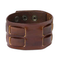 Leather wrist band