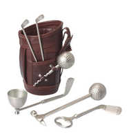 Leather golf bag
