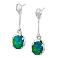 Opal earrings