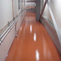 Water based epoxy coating