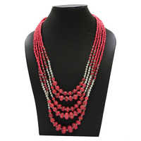 Beaded chain necklace