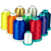 Machine embroidery threads