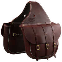 Leather saddle bags