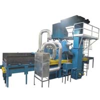 Plate shot blasting machine