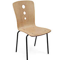 Modular Armless Wooden Chair