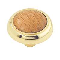 Brass wood insert