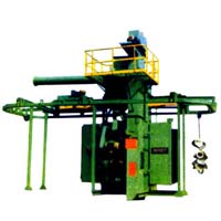 Monorail shot blasting machine