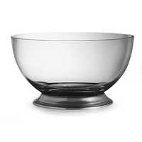 Glass salad bowl