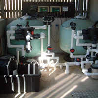 Swimming pool filtration plant