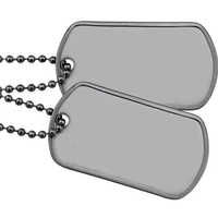 Military dog tag