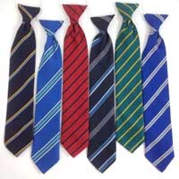 Striped necktie