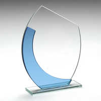 Glass plaque