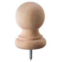 Wood finial