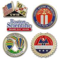 Metal lapel pin