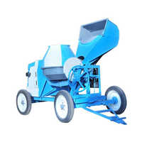 Reversible concrete mixer