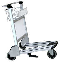 Airport luggage trolley