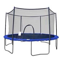 Trampoline safety net